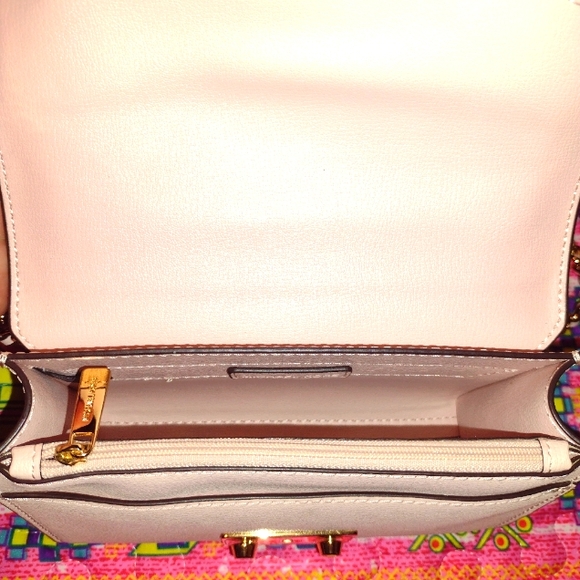 MICHAEL KORS ROSE 35T0GX0C1L SMALL MINI CROSSBODY BAG LEATHER Powder Blush - Picture 2 of 7